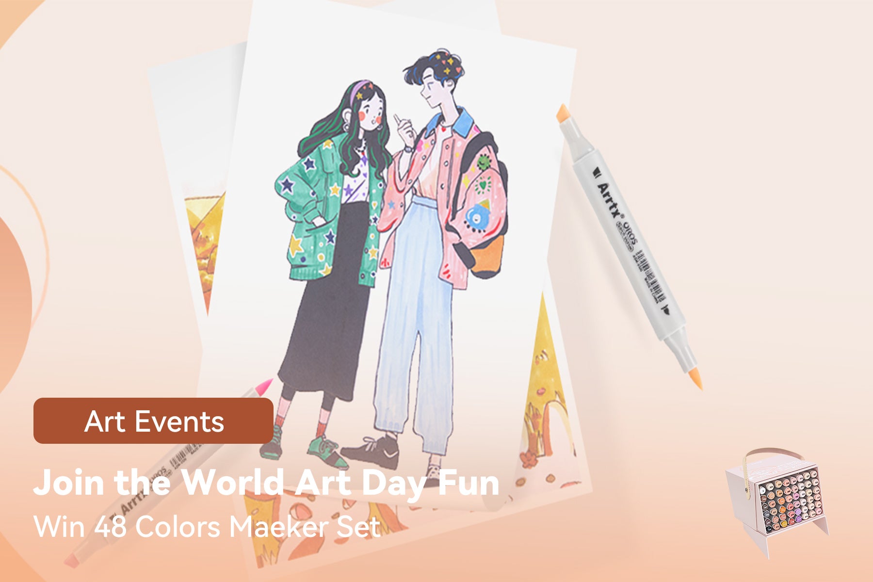 Join the World Art Day Fun! Win New Paint Marker Set