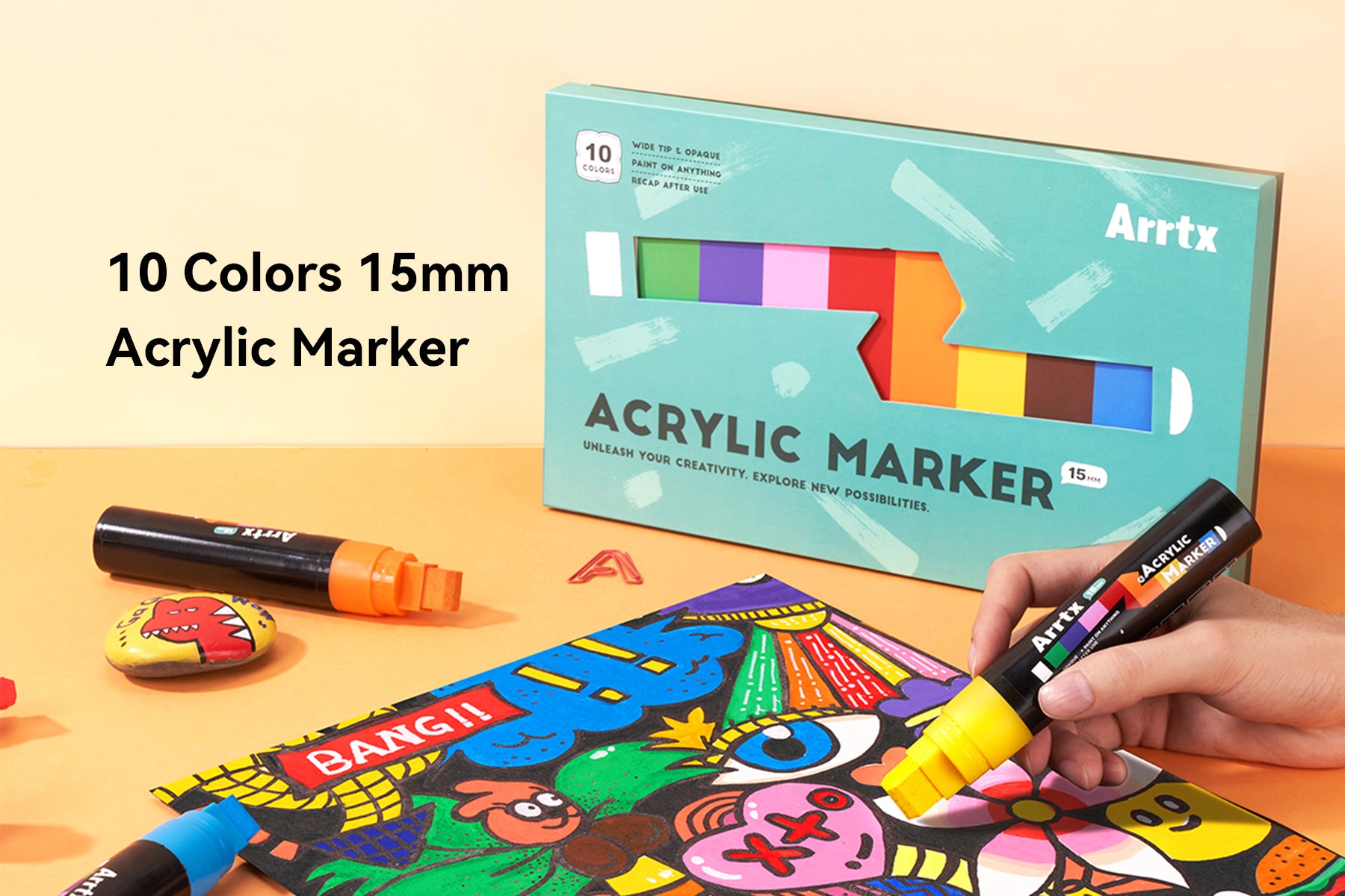 Arrtx 15mm Acrylic Jumbo Marker is HERE!!! 💡 Unleash Creativity on a Whole New Scale!