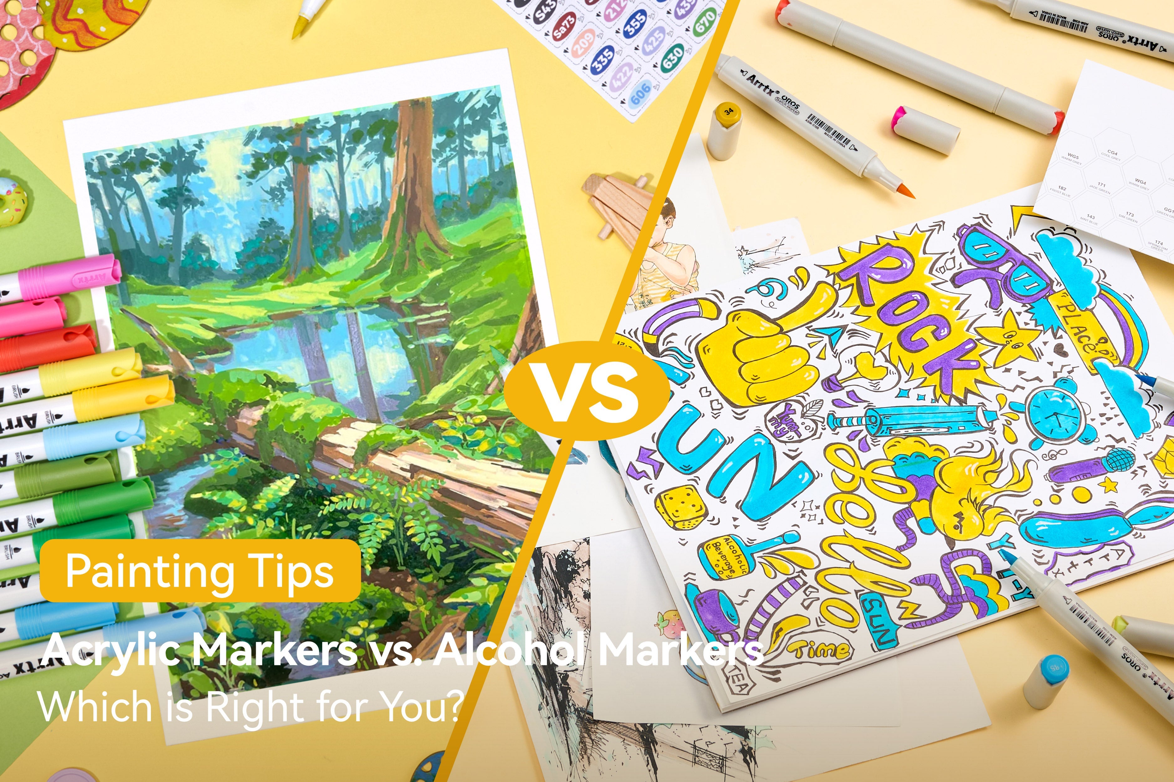 Acrylic Markers vs. Alcohol Markers: Which is Right for You?