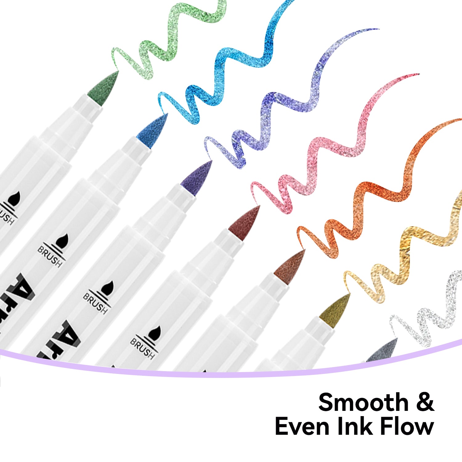 ARRTX Metallic Acrylic Markers 30 Colors