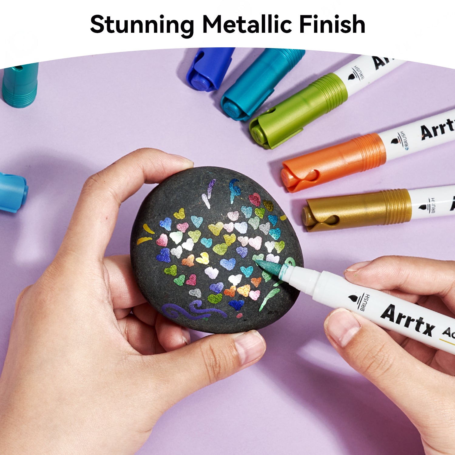 ARRTX Metallic Acrylic Markers 30 Colors