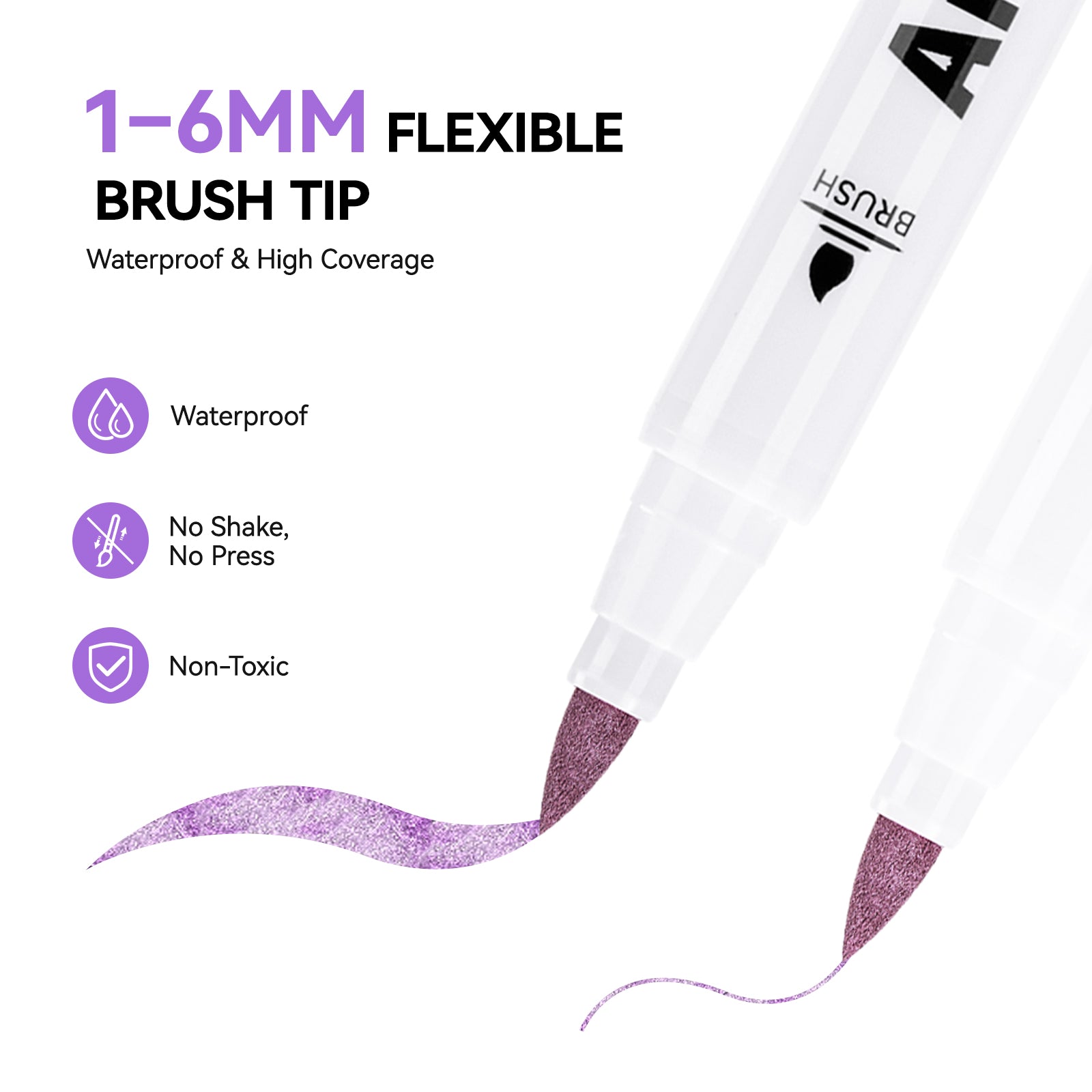 ARRTX Metallic Acrylic Markers 30 Colors