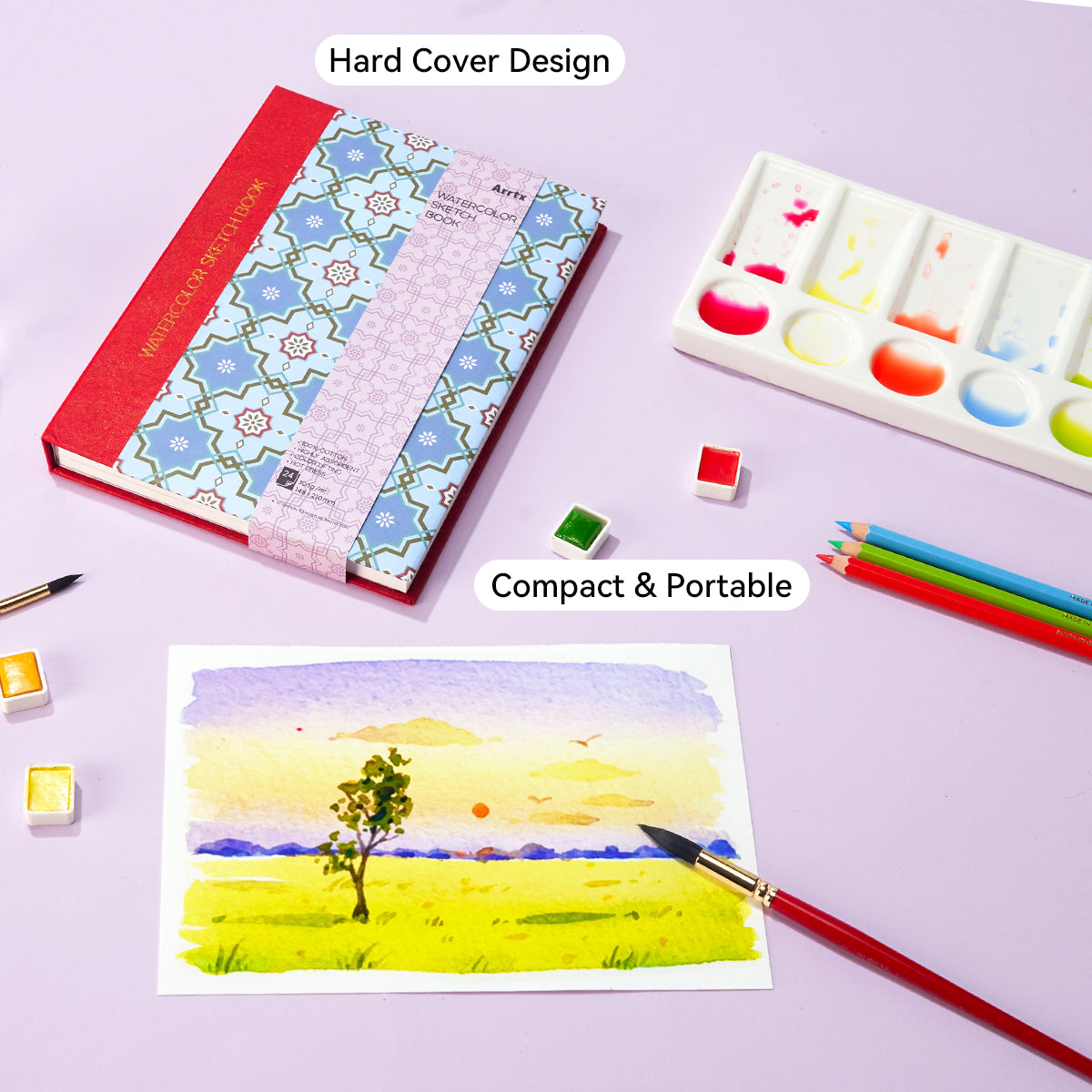 Arrtx Watercolor Paper Pad A5 Artist Journal Sketchbook