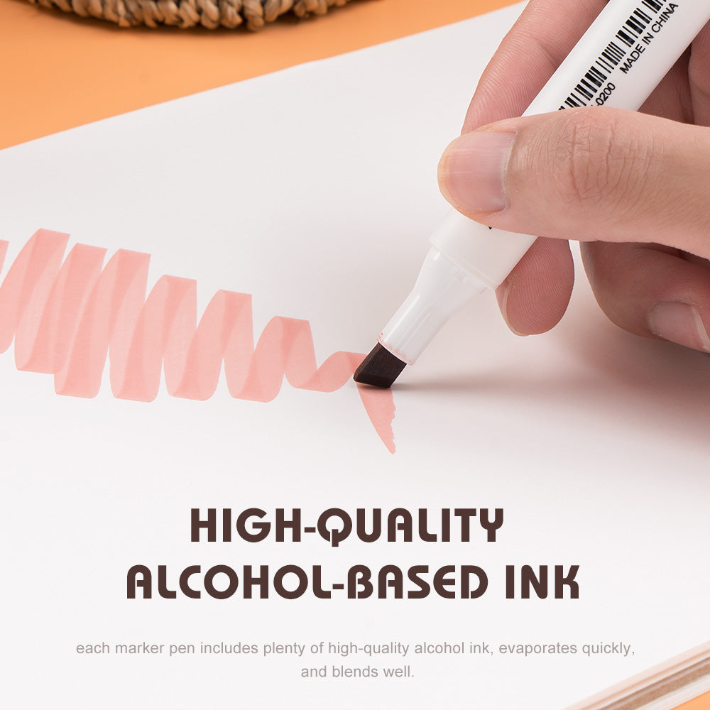 Arrtx ALP 36 Alcohol Markers Skin Tone Colors Paint Markers Dual Tip