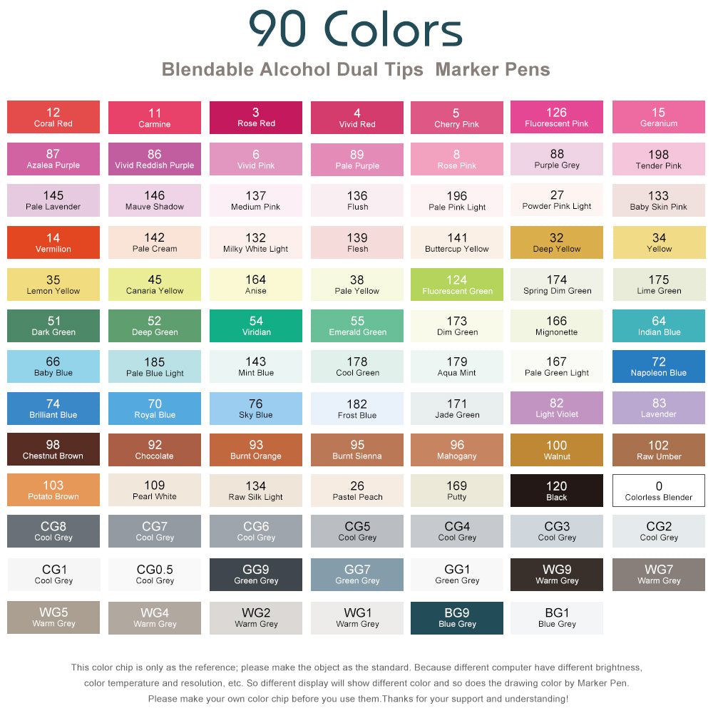 Arrtx ALP 90 Alcohol Markers Paint Markers Dual Tip