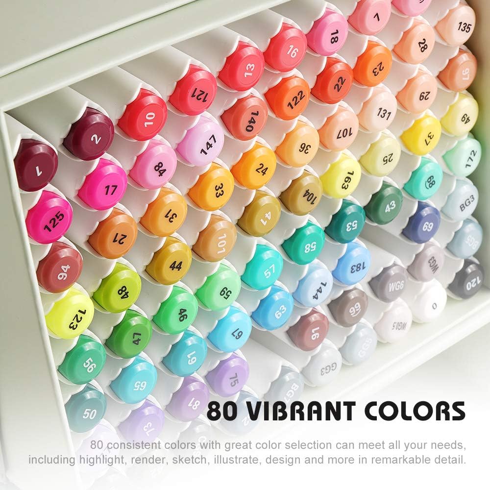 Arrtx ALP 80 Alcohol Markers Paint Marker Dual Tip