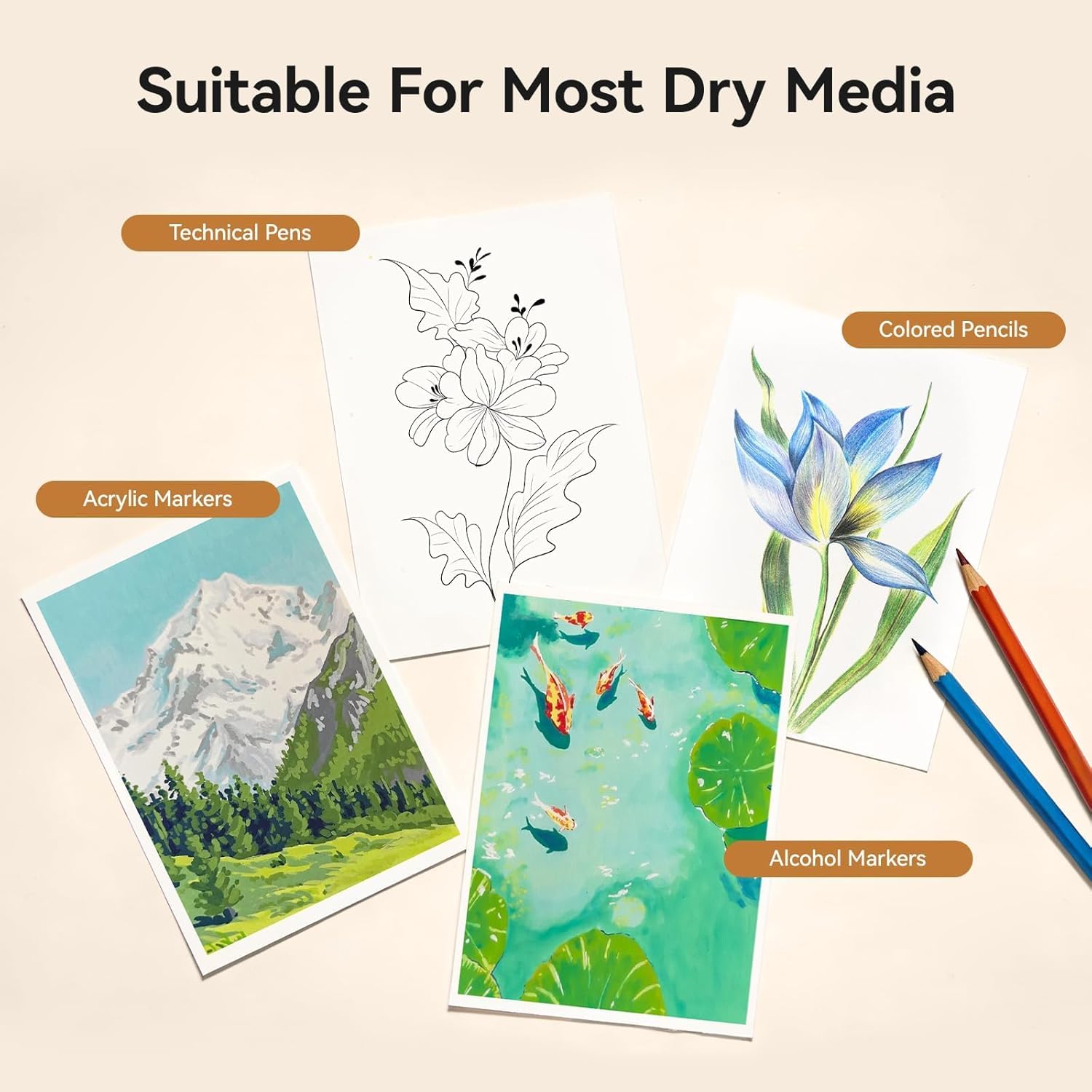 Arrtx Sketchbook A5 50%Cotton Drawing Paper