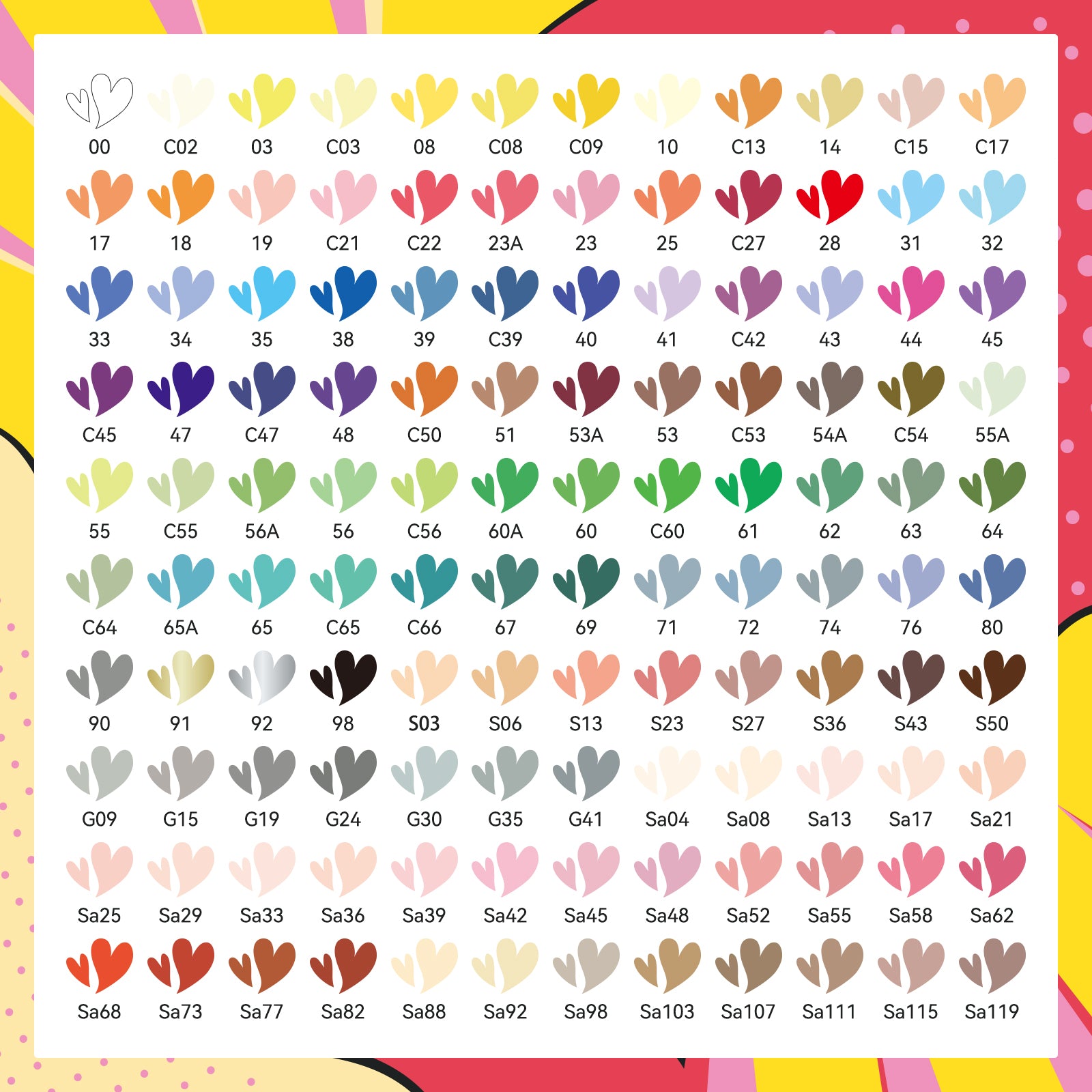 Arrtx 120A Anime Colors Acrylic Markers Brush Tip Paint Markers