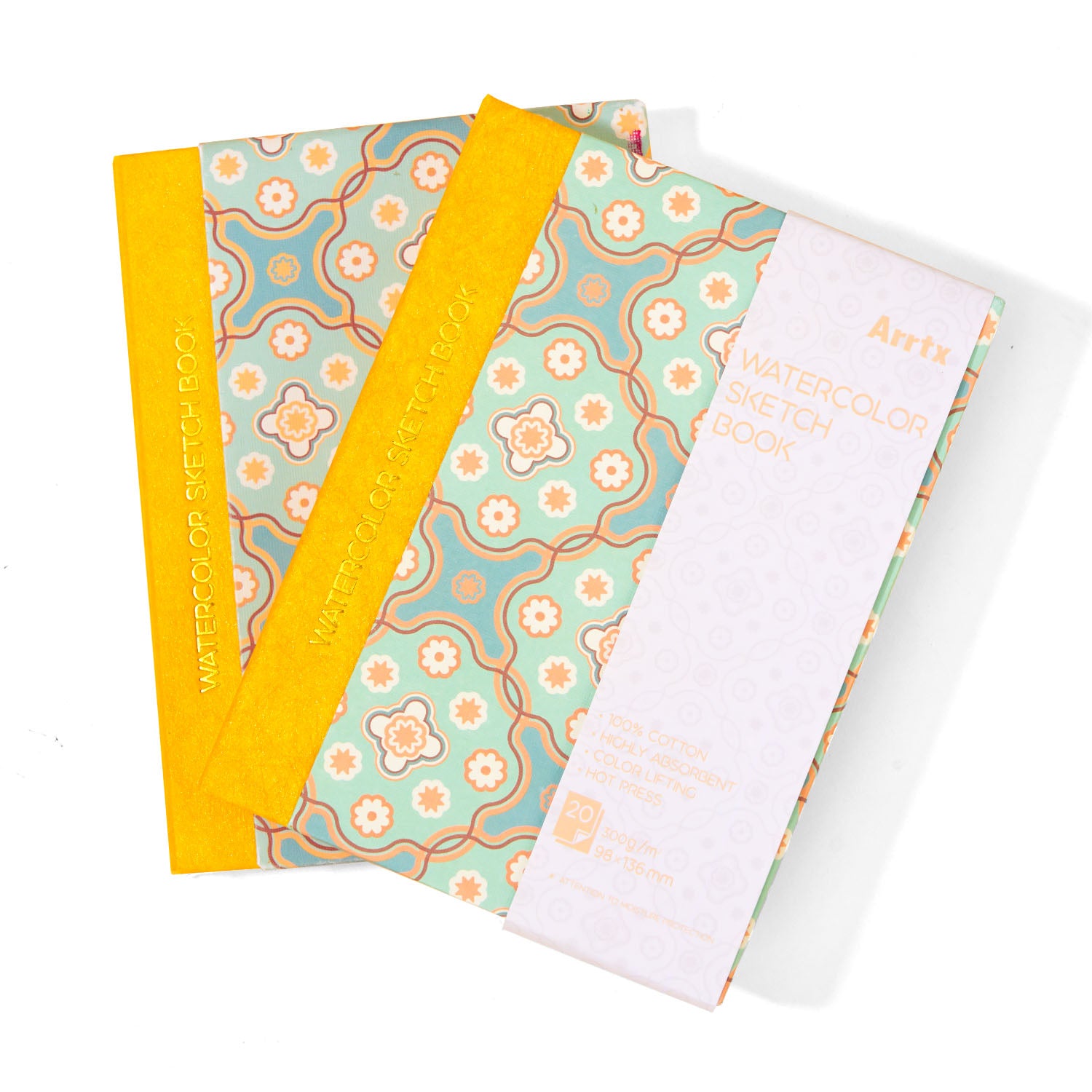 Arrtx Watercolor Sketchbook 3.86"x5.35" Hardcover Journal Notebook