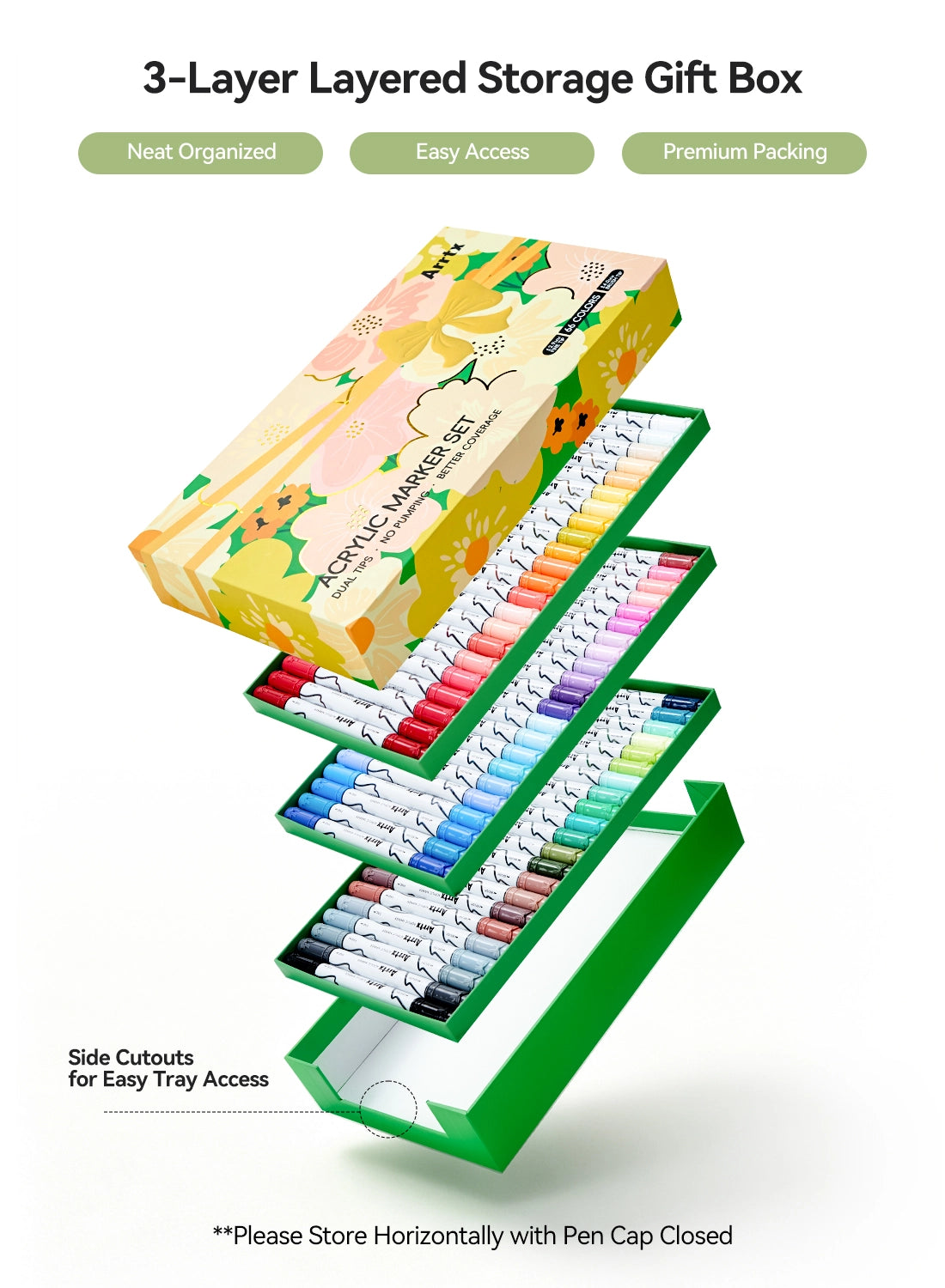 Arrtx 66 Colors Acrylic Paint Pens