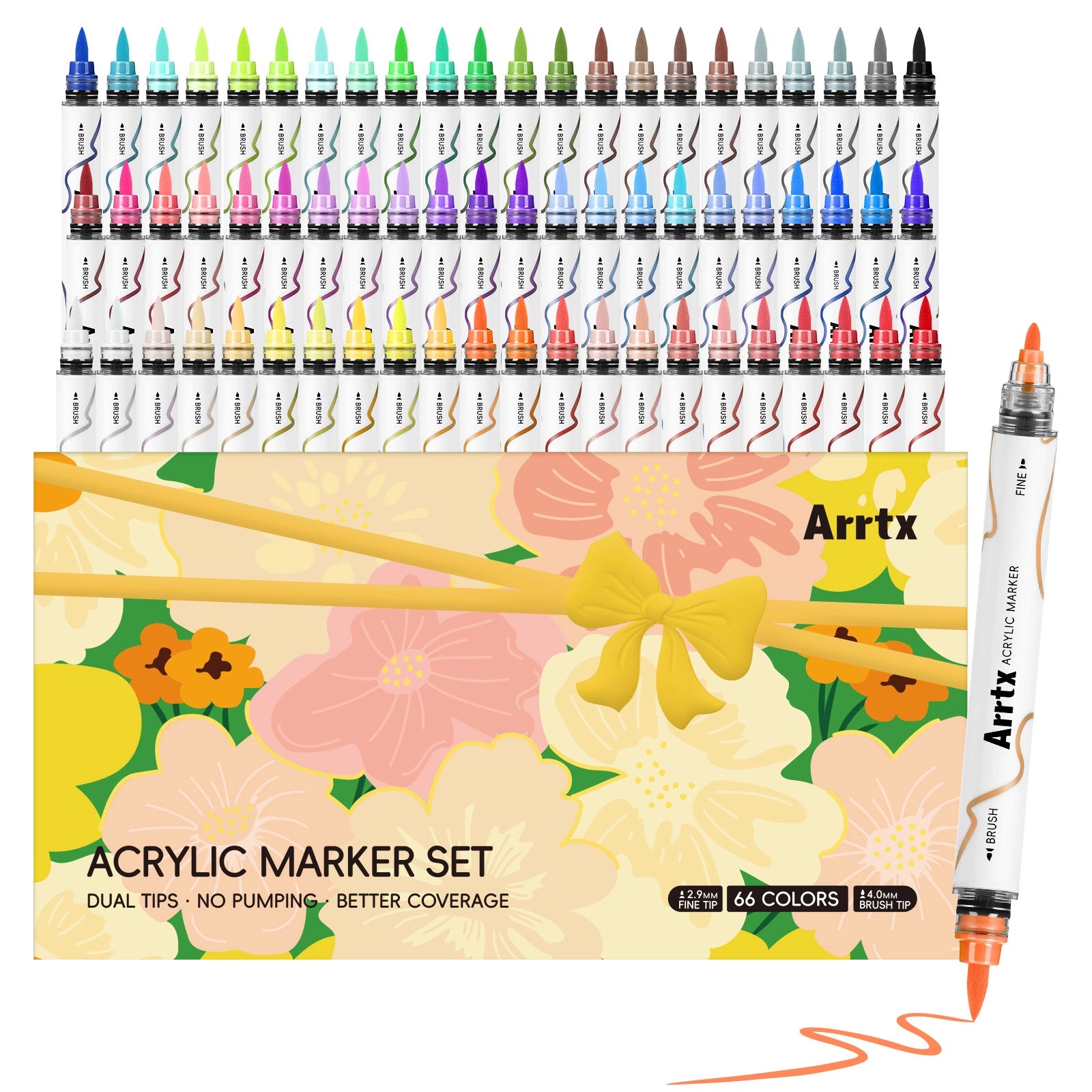 Arrtx 66 Colors Acrylic Paint Pens