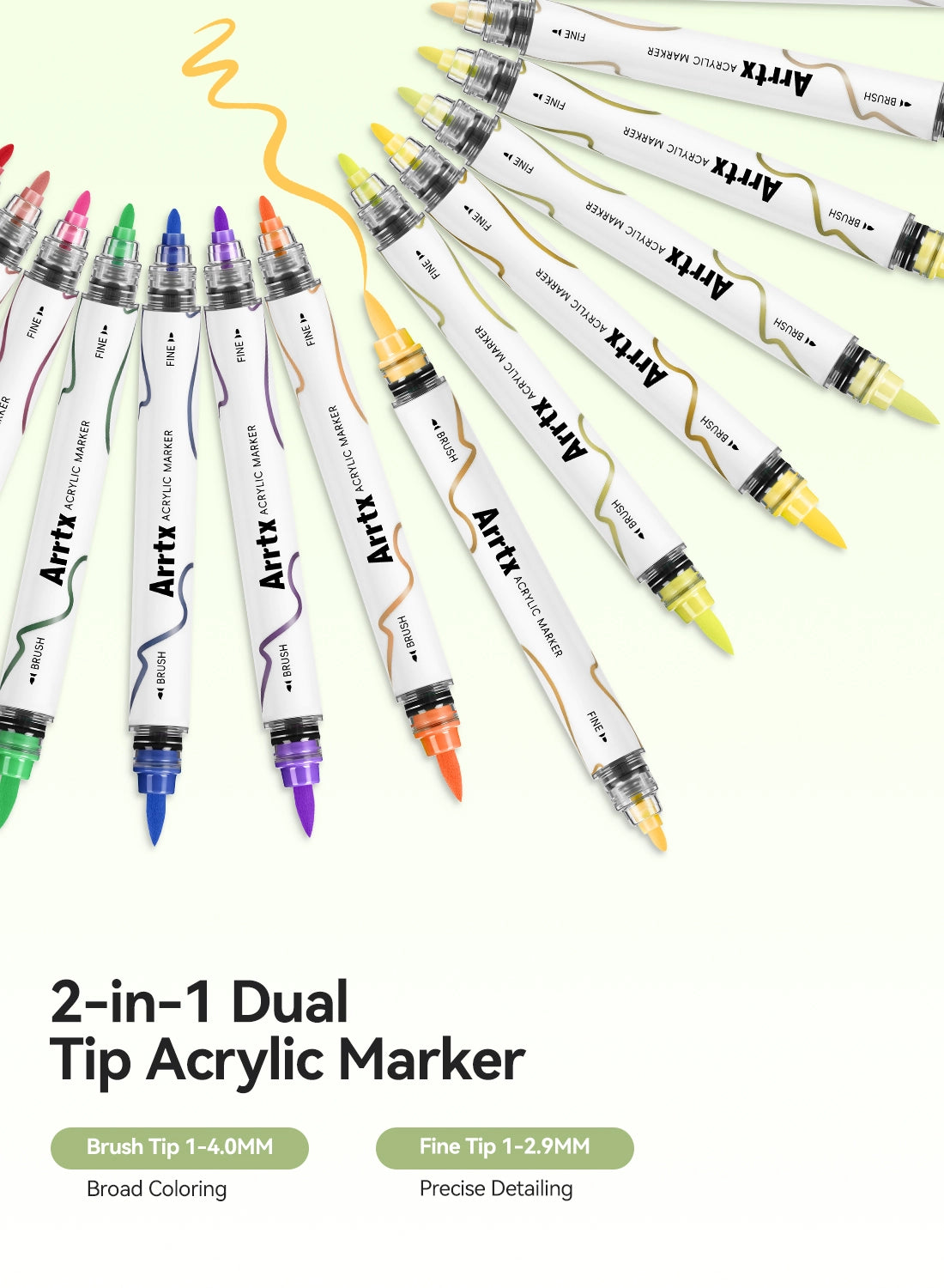Arrtx 66 Colors Acrylic Paint Pens