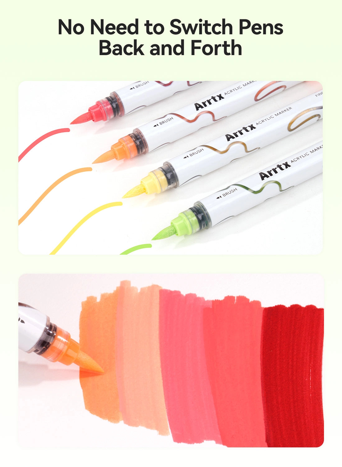 Arrtx 66 Colors Acrylic Paint Pens