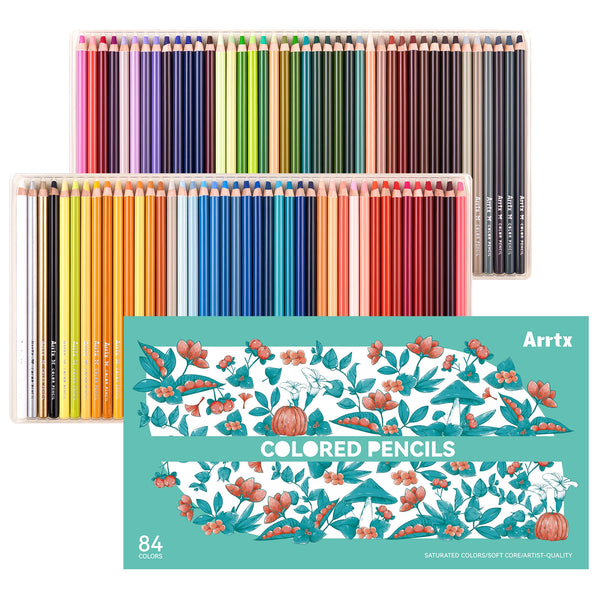 ARRTX 84 Colors Colored Pencils Set