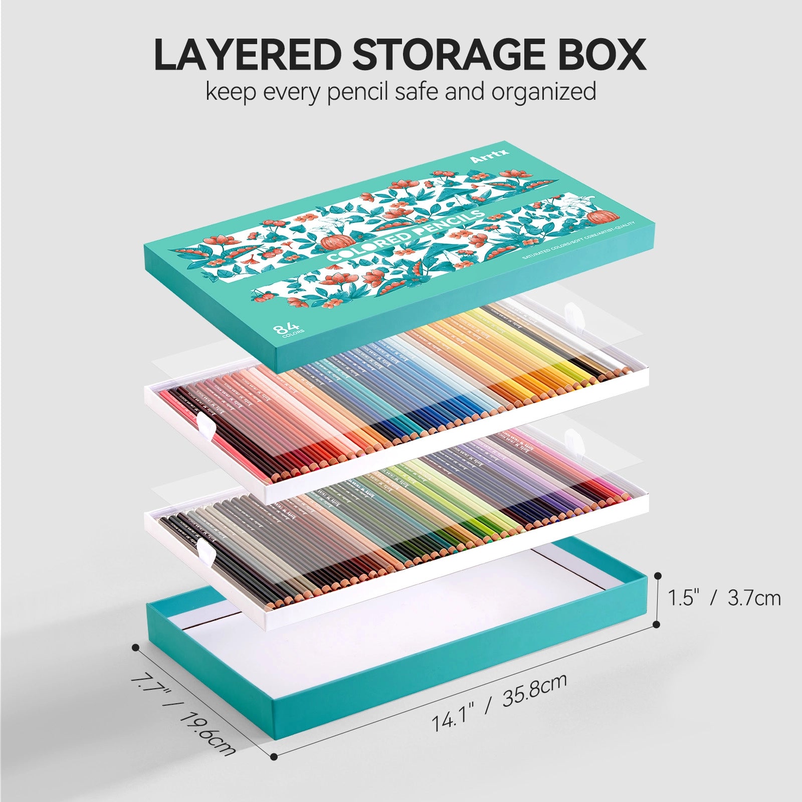 ARRTX Colored Pencils 84-Color Set Artist Grade