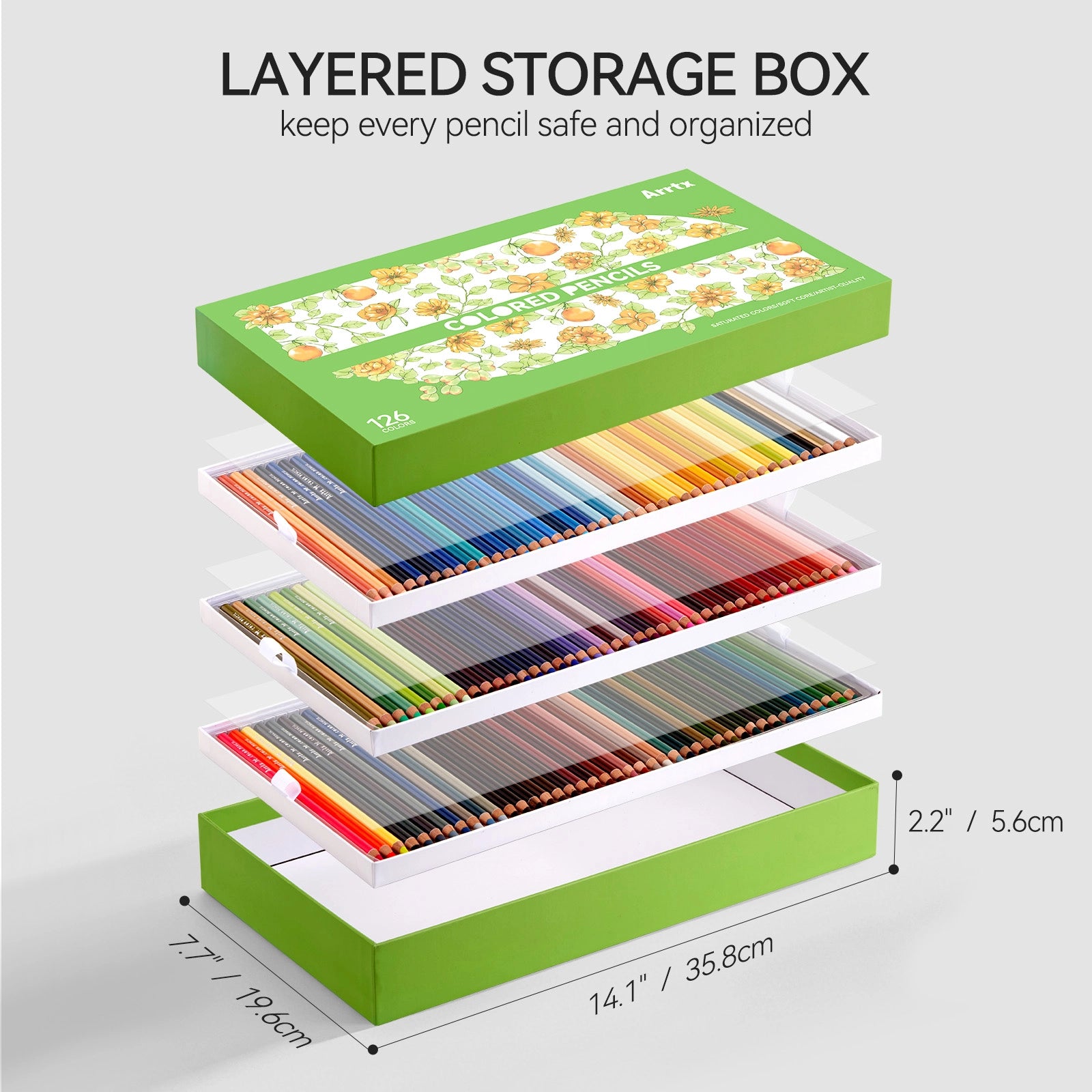 ARRTX 126 Colored Pencils Artist Grade New Edition (2026)