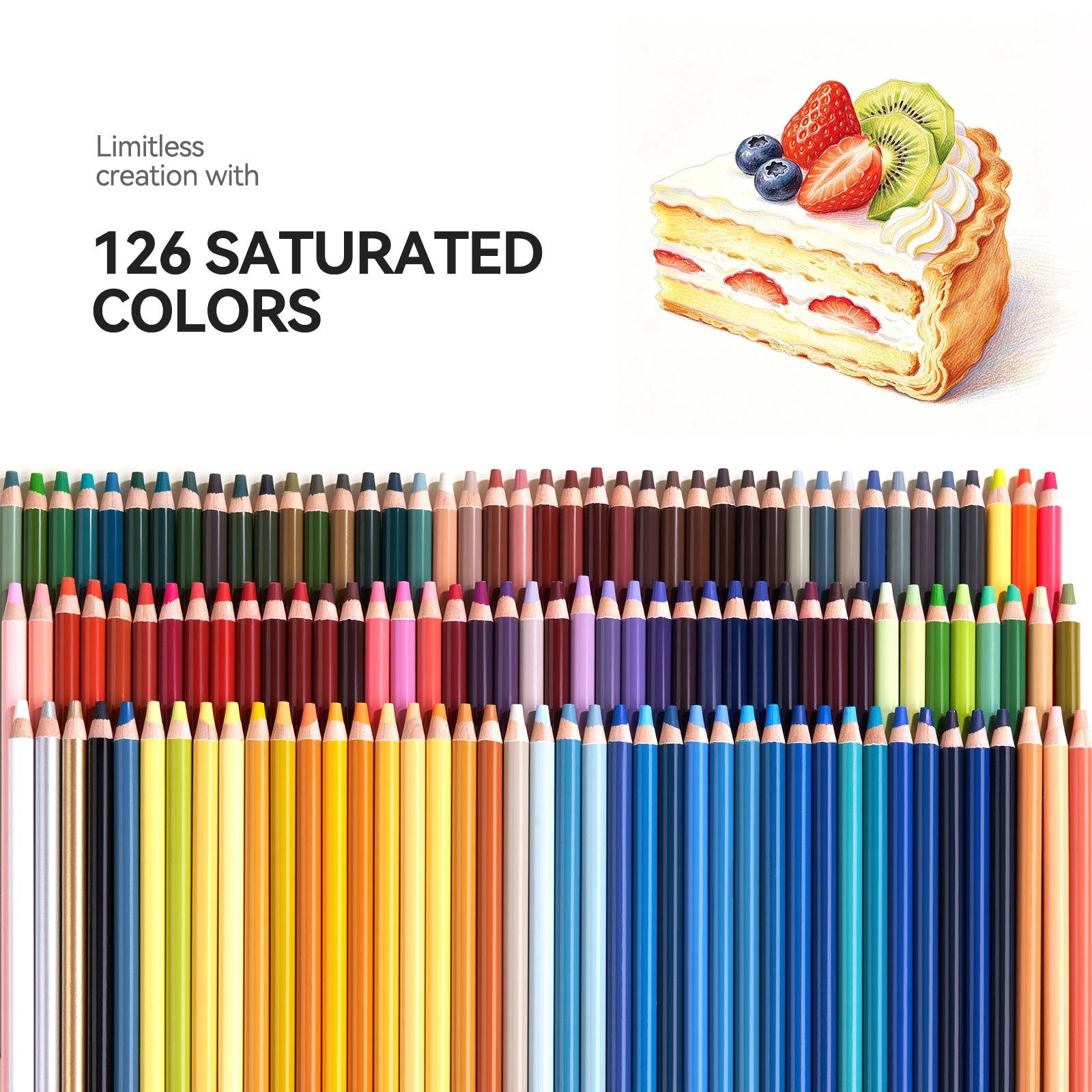 ARRTX 126 Colored Pencils Artist Grade New Edition (2026)