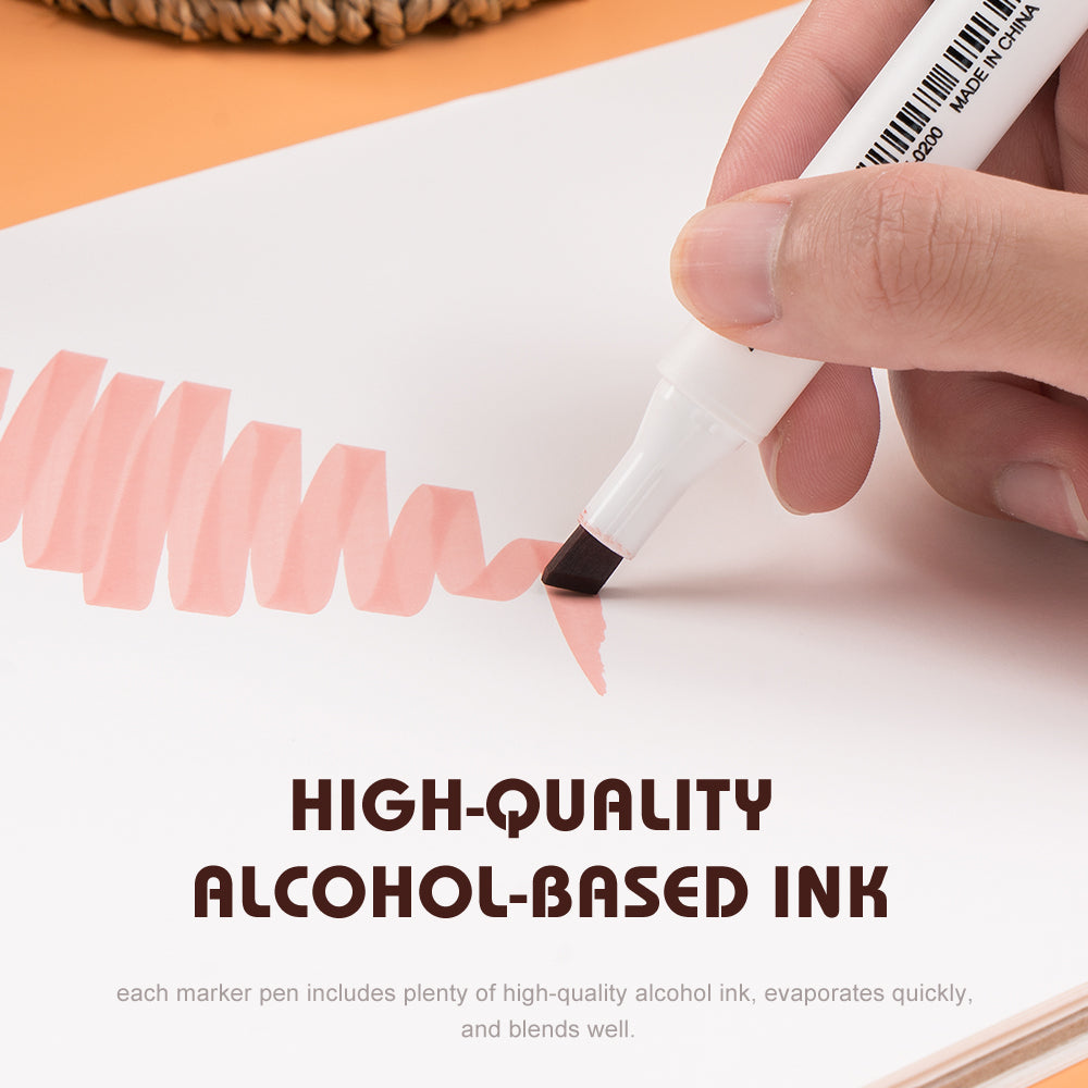 Arrtx ALP 40 Alcohol Markers Pastel Colors Paint Markers Dual Tip