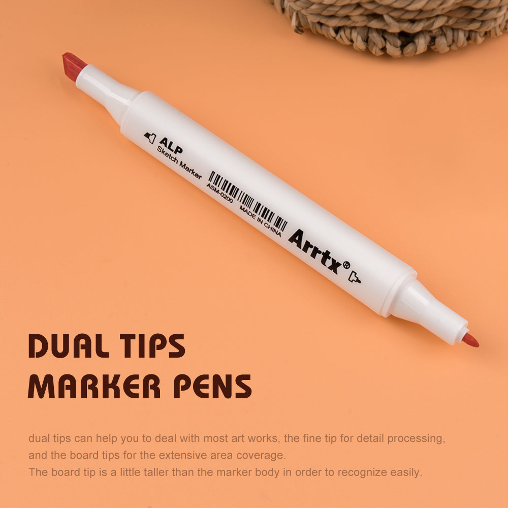 Arrtx ALP 40 Alcohol Markers Pastel Colors Paint Markers Dual Tip