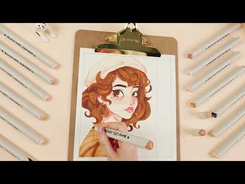 Arrtx OROS 48 Alcohol Markers Skin Tone Colors Paint Markers Dual Tip