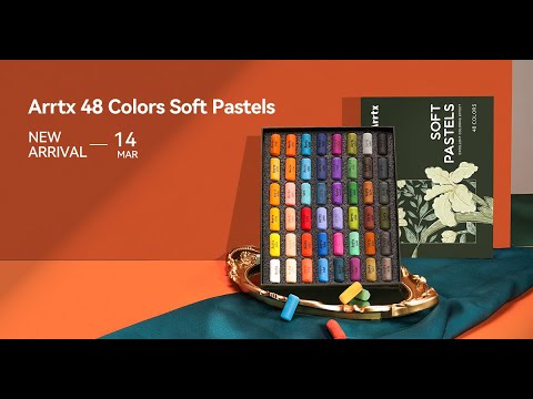 Arrtx 48 Colors Soft Pastels Set Pastels Drawing