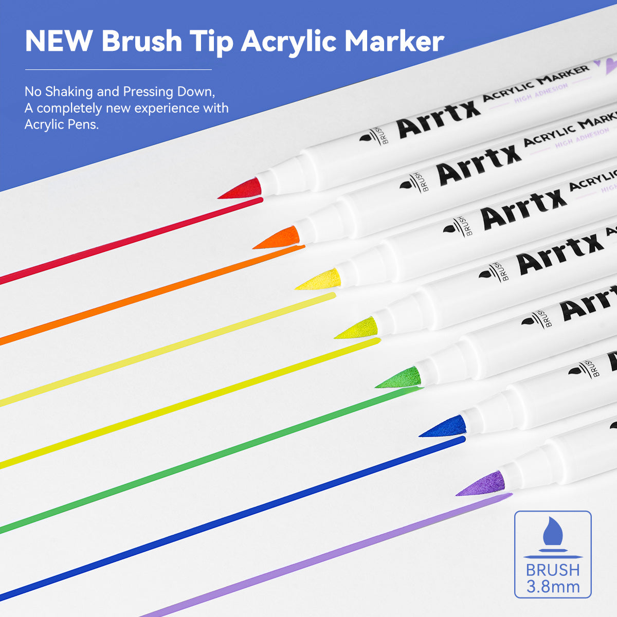 Arrtx 30B Colors Acrylic Paint Markers Paint Brushes